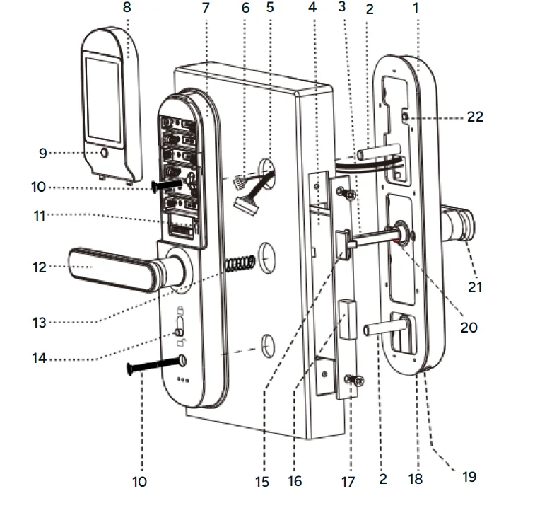 Kogan SmarterHome Wi-Fi Fingerprint Video Smart Lock Manual Kogan SmarterHome Wi-Fi Fingerprint Video Smart Lock 1