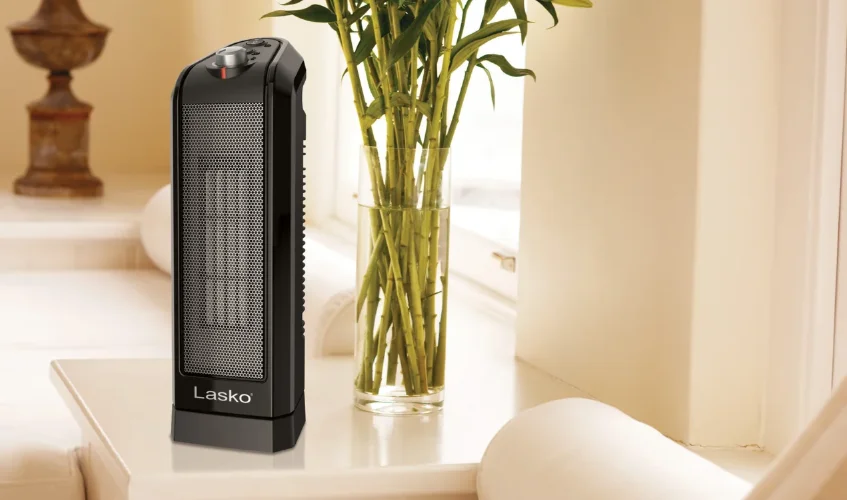 Lasko CT16450 1500W Oscillating Ceramic Tower Space Heater feat