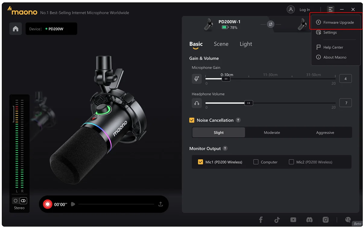 Maono PD200W Hybrid Microphone 24