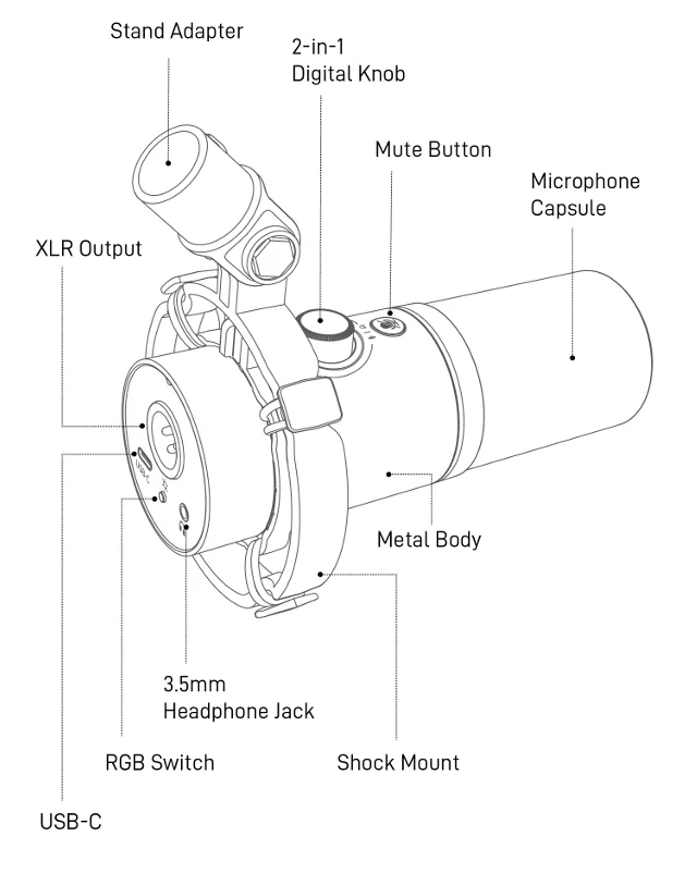 Maono PD200X Dynamic Microphone 5
