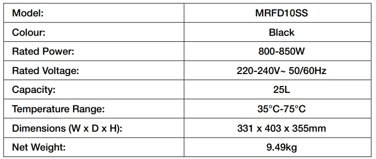 Morphy Richards MRFD10SS 10-Shelf Food Dehydrator 1