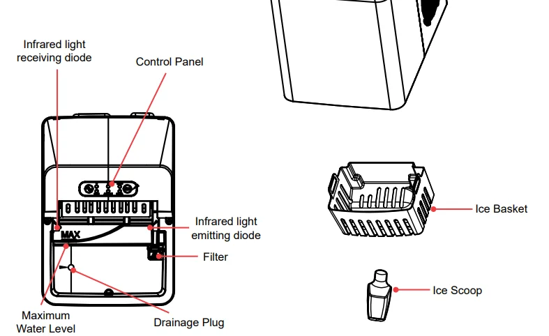 Morphy Richards MRICE12SS Compact Ice Maker 3