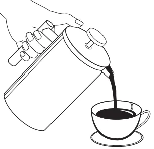 MuellerLiving MLR010563N Stainless Steel French Press Coffee Maker 10