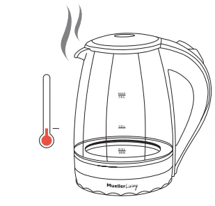MuellerLiving MLR010567N Glass Kettle 10