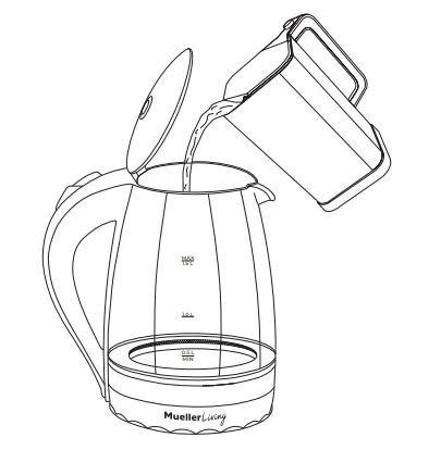 MuellerLiving MLR010567N Glass Kettle 4