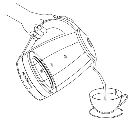 MuellerLiving MLR010567N Glass Kettle 8