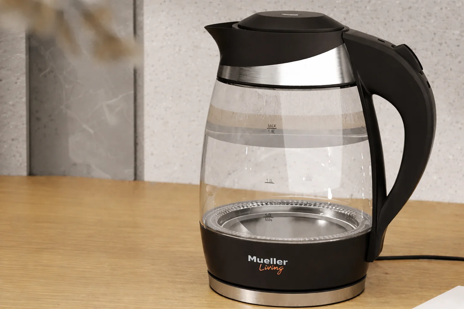 MuellerLiving MLR010567N Glass Kettle User Manual