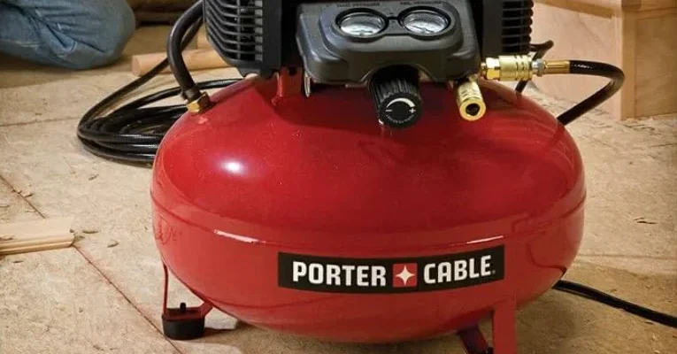 PORTER-CABLE C2002 6-Gallon Oil-Free Pancake Compressor feat