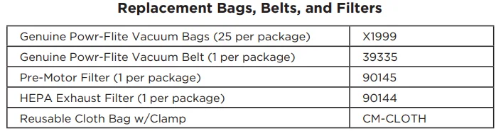 Powr-Flite PV160-W14-U Borelli Dual Pro Upright Vacuum 4