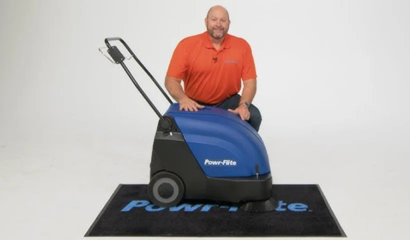 Powr-Flite PW050-W26-U Quasar 26 Battery Sweeper feat