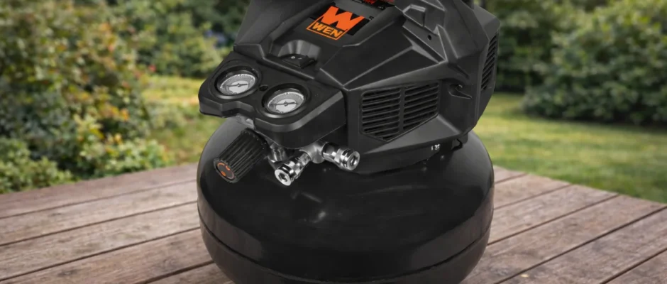 WEN AP6092 6-Gallon Air Compressor feat