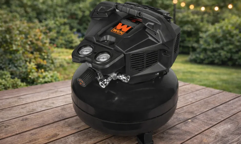 WEN AP6092 6-Gallon Air Compressor feat