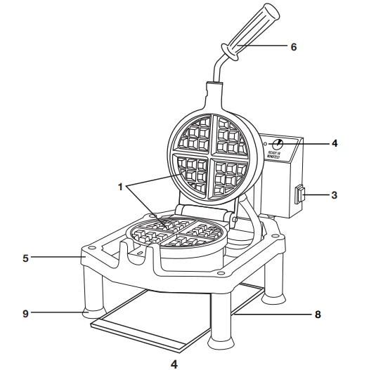 Waring WWHD500 Heavy-Duty Belgian Waffle Maker User Manual Waring WWHD500 Heavy-Duty Belgian Waffle Maker 3