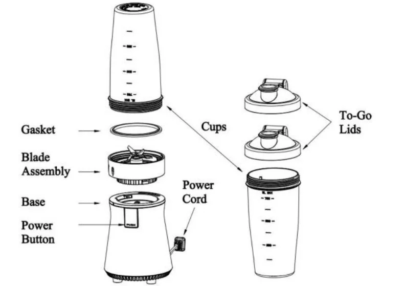 iCucina BL3460 Personal Blender 1
