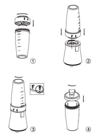 iCucina BL3460 Personal Blender 3