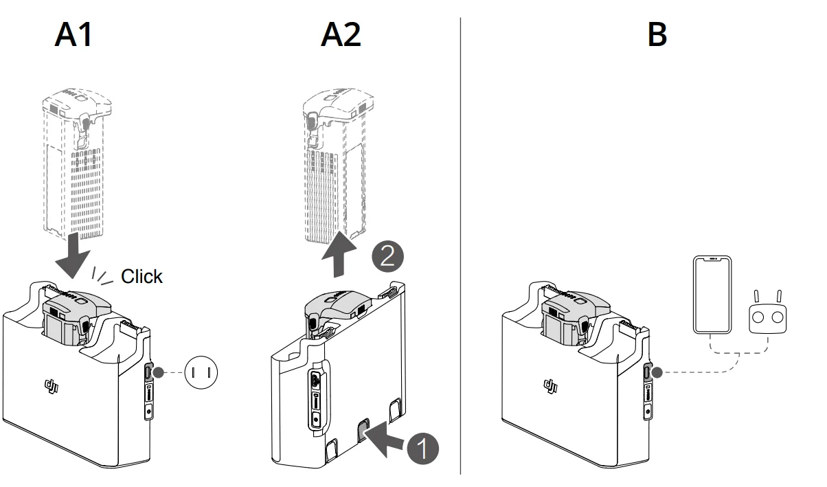 DJI Batteries Charging Hubs 2