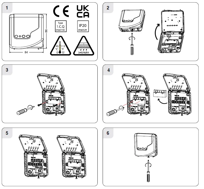 EPH Controls CP4 RF Programmable Room Thermostat 3