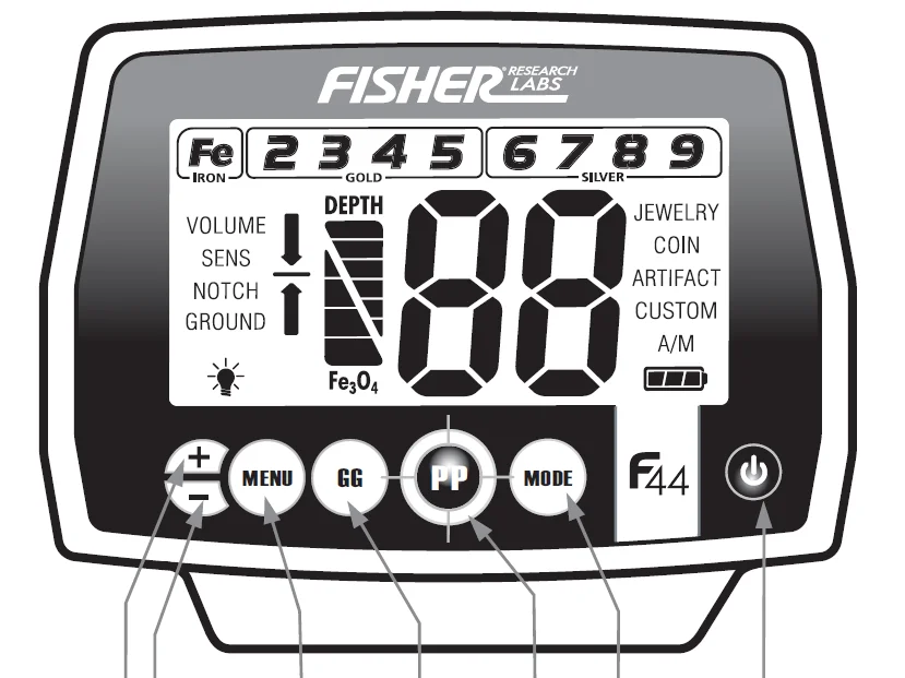 Fisher F44 Weatherproof Metal Detector 11