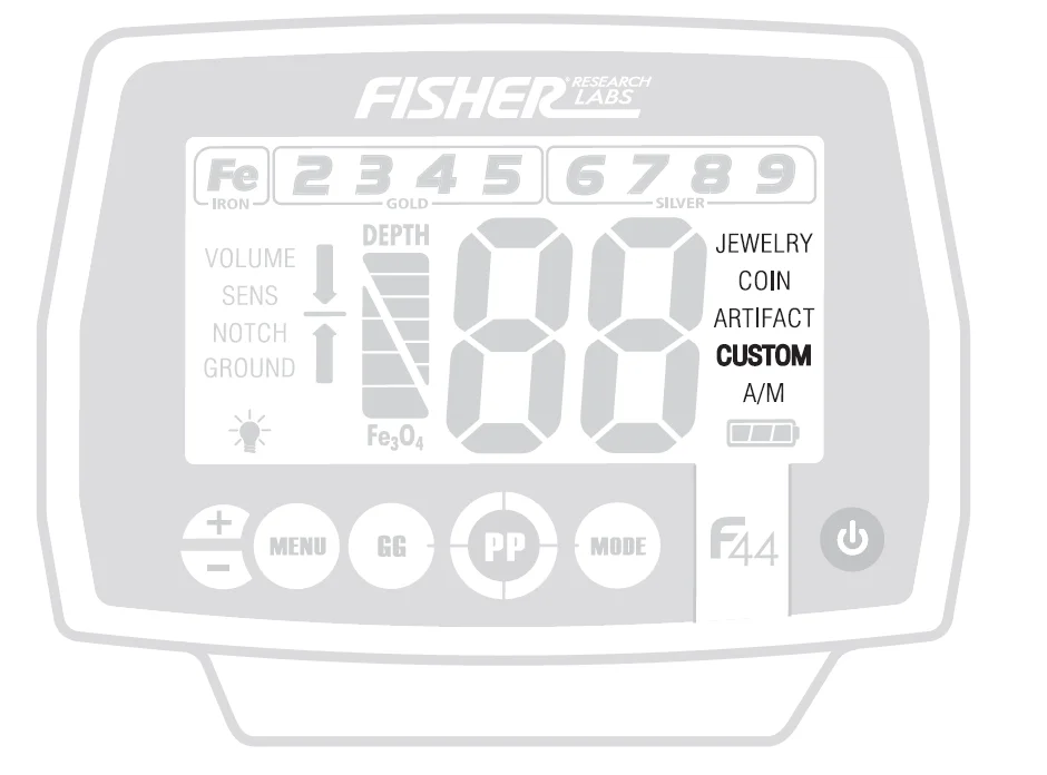Fisher F44 Weatherproof Metal Detector 16