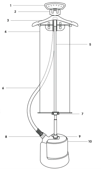 Fridja F1200 Clothes Steamer Pro 1