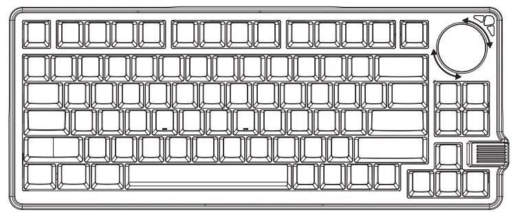GamaKay LK75 TFT Display Knob Keyboard 7