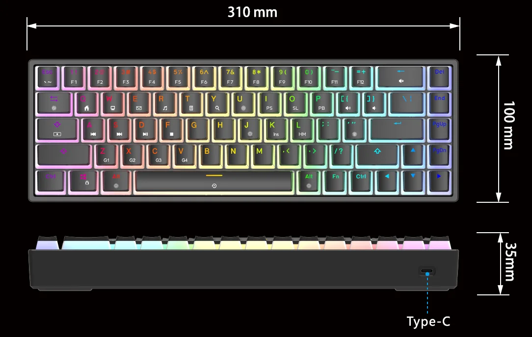 GamaKay MK68 Gaming Keyboard User Manual GamaKay MK68 Gaming Keyboard 1