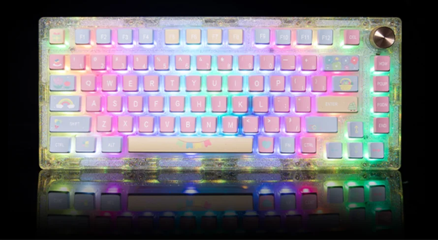 GamaKay SN75 Mechanical Keyboard feat