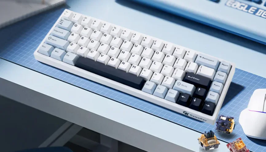 GamaKay TK68-HE Magnetic Keyboard feat