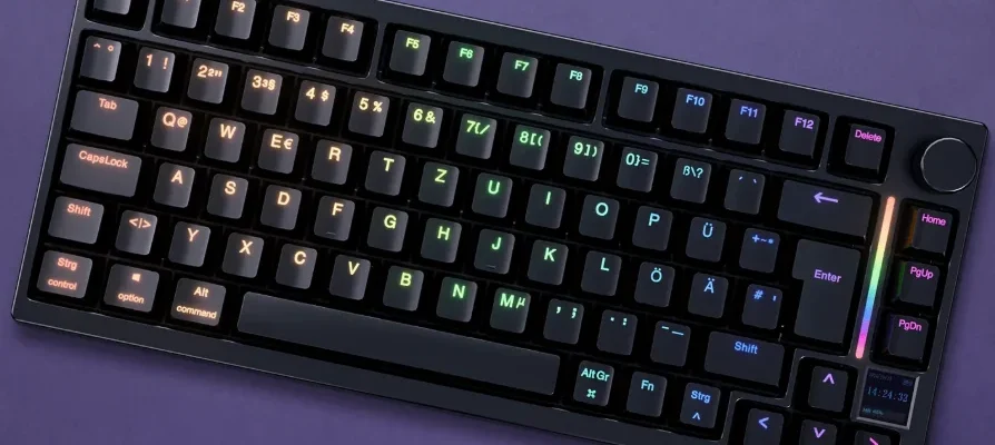 GamaKay TK75HE-V2 Hall-Effect Keyboard feat