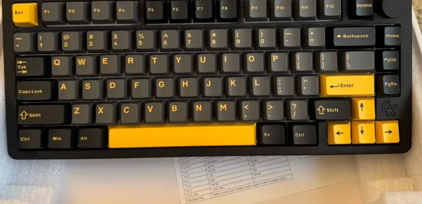 GamaKay TK75PRO Wireless Aluminum Mechanical Keyboard feat