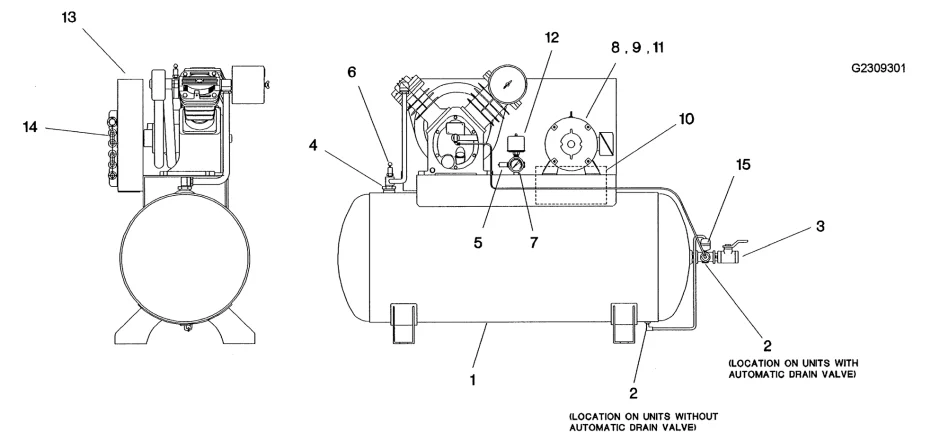 Ingersoll Rand T30-2545 Air Compressor Pump 16