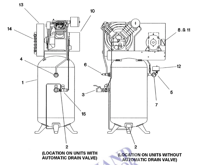Ingersoll Rand T30-2545 Air Compressor Pump 18