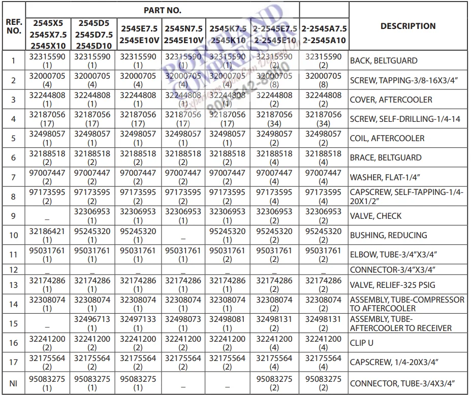 Ingersoll Rand T30-2545 Air Compressor Pump 25