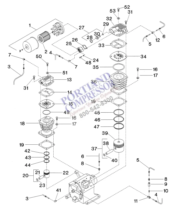 Ingersoll Rand T30-2545 Air Compressor Pump 4