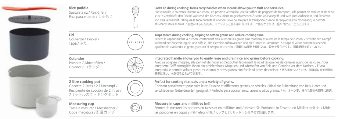 Joseph Joseph 45002 Microwave Rice Cooker User Guide 1