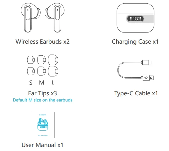 Occiam U10 TWS Earbuds 1