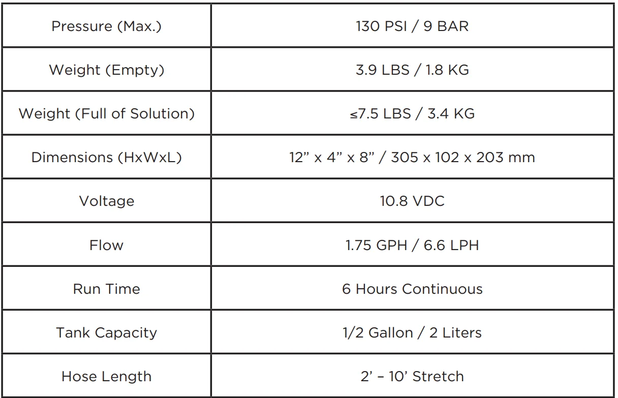 Powr-Flite PP200-Q02-U Battery Powered Mister 7