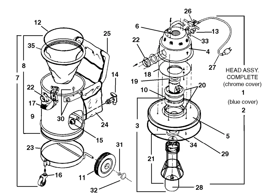 Powr-Flite Wet-Dry Vacuum PF25 2