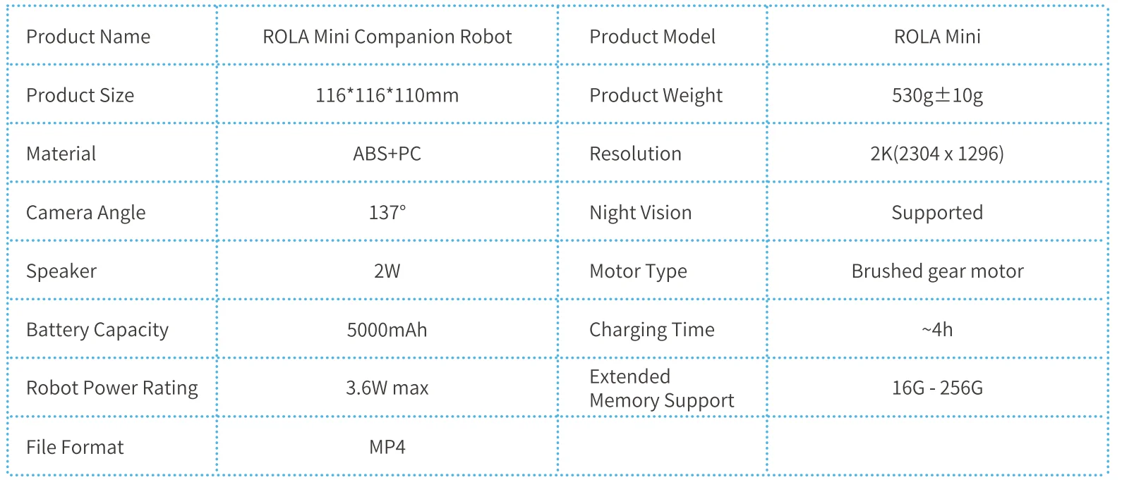 ROLA Mini Companion Robot User Manual ROLA Mini Companion Robot 13