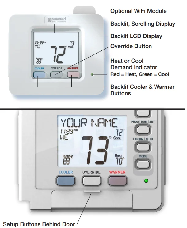 Source1 S1-TBSU305-S Digital Thermostat User Manual Source1 S1-TBSU305-S Digital Thermostat 1