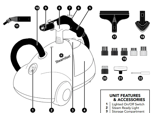 Steamfast SF-275 Canister Steam Cleaner 1