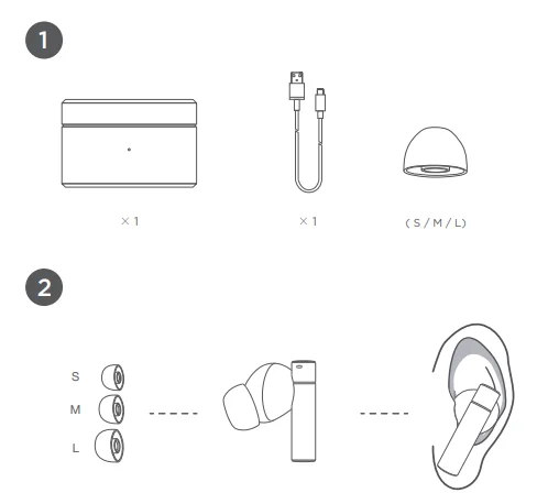 1MORE PistonBuds PRO Q30 Earbuds Manual 1MORE PistonBuds PRO Q30 Earbuds 2