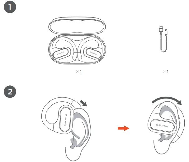 1MORE S30 Fit SE Open Earbuds Manual 1MORE S30 Fit SE Open Earbuds 2