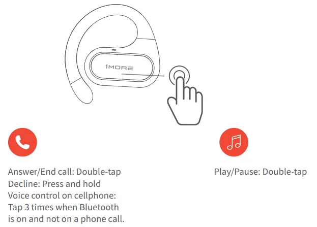 1MORE S30 Fit SE Open Earbuds Manual 1MORE S30 Fit SE Open Earbuds 5