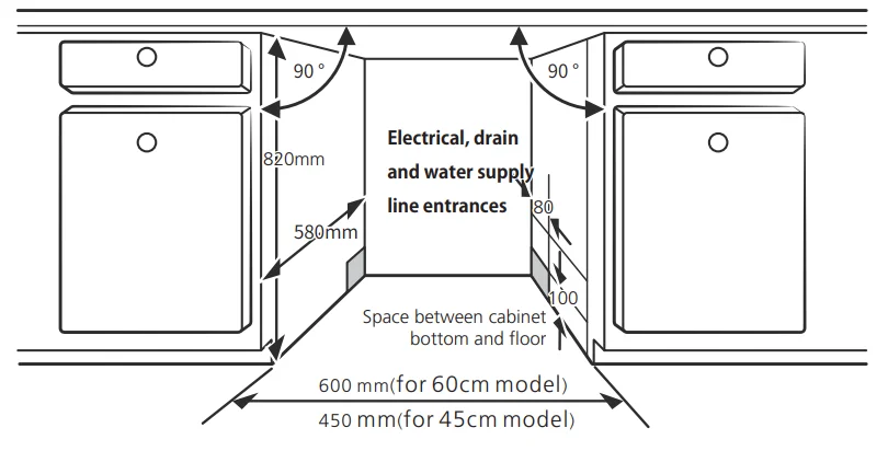 Bellini BDW504W 45cm White Dishwasher 16