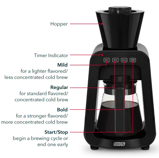 Dash DCBCM400 Rapid Cold Brew Maker Manual Dash DCBCM400 Rapid Cold Brew Maker 2