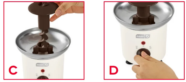 Dash DCFN00101 Chocolate Fountain 4