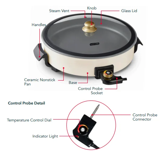 Dash DRG214C Family Size Skillet 1