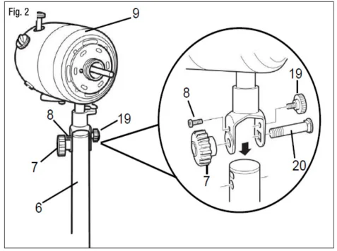 Dimplex DCPF40ANT 40cm HV Pedestal Fan 5