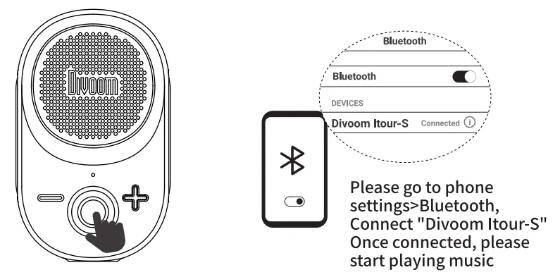 Divoom Itour-S Portable Mini Bluetooth Speaker 4
